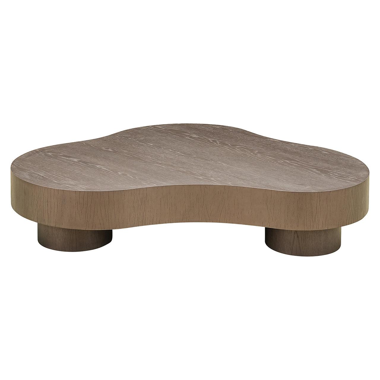 Richmond Interiors 2er Set Couchtisch Bogor in organischer Form | braun