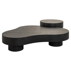 Richmond Interiors 2-piece set coffee table Bogor in organic shape | dark coffee