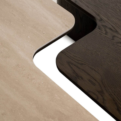 Richmond Interiors 2er Set Couchtisch Nando