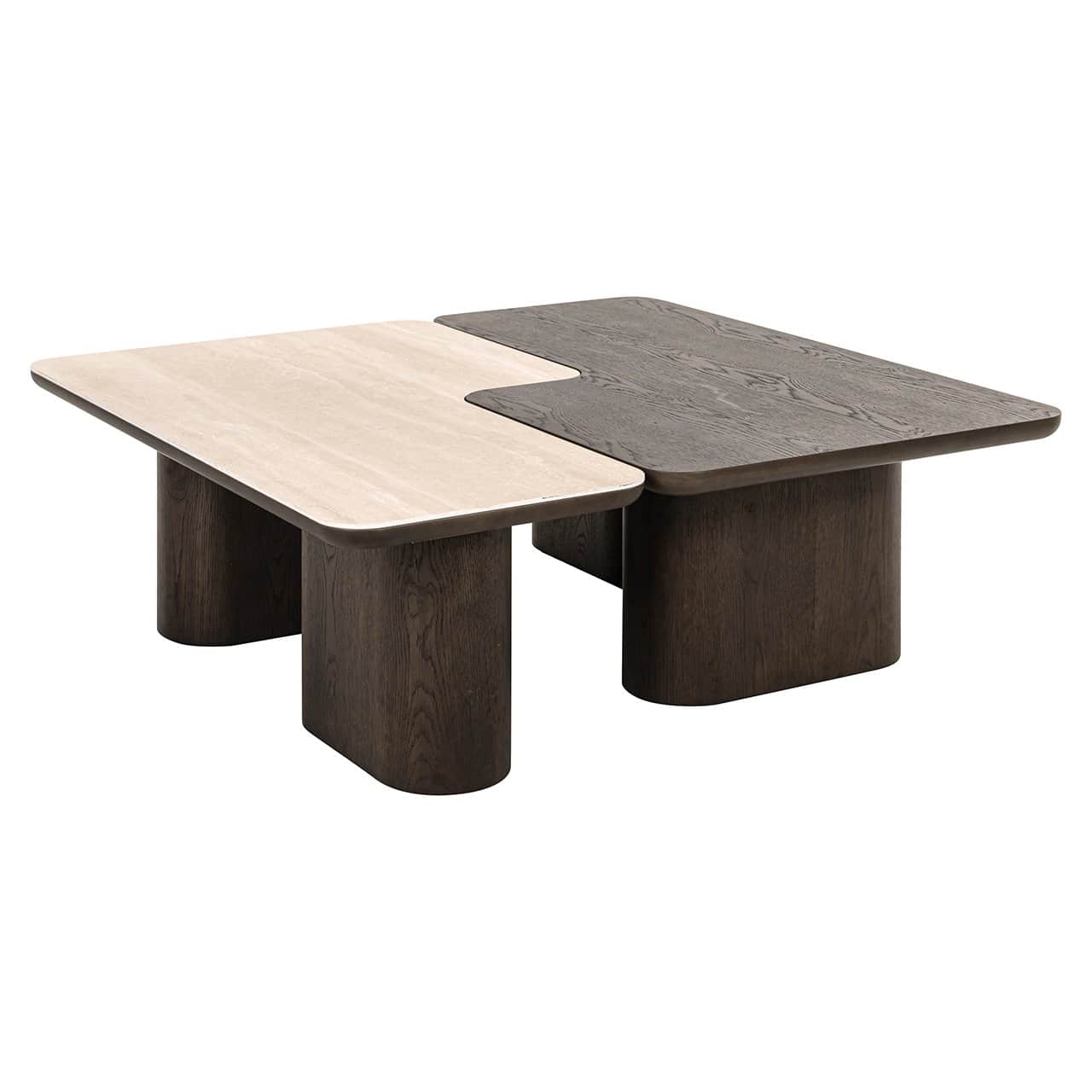 Richmond Interiors 2er Set Couchtisch Nando