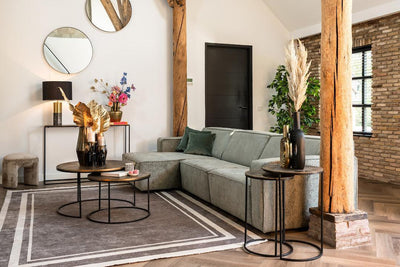 Richmond Interiors 2er Set Couchtisch Tulum | ø 80 cm