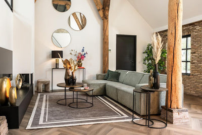 Richmond Interiors 2er Set Couchtisch Tulum | ø 80 cm
