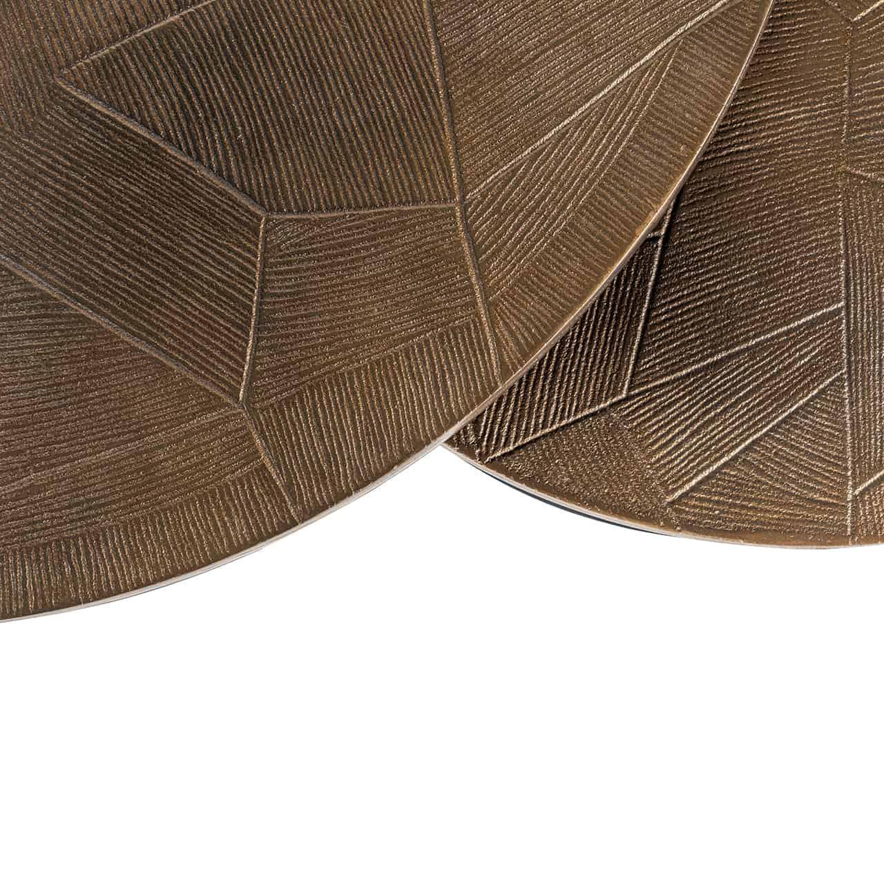 Richmond Interiors 2er Set Couchtisch Tulum | ø 80 cm