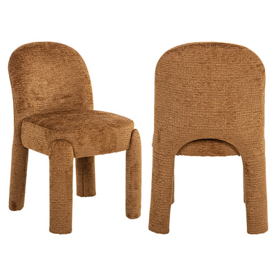 Richmond Interiors 2er Set Esszimmerstuhl Brandi | cognac