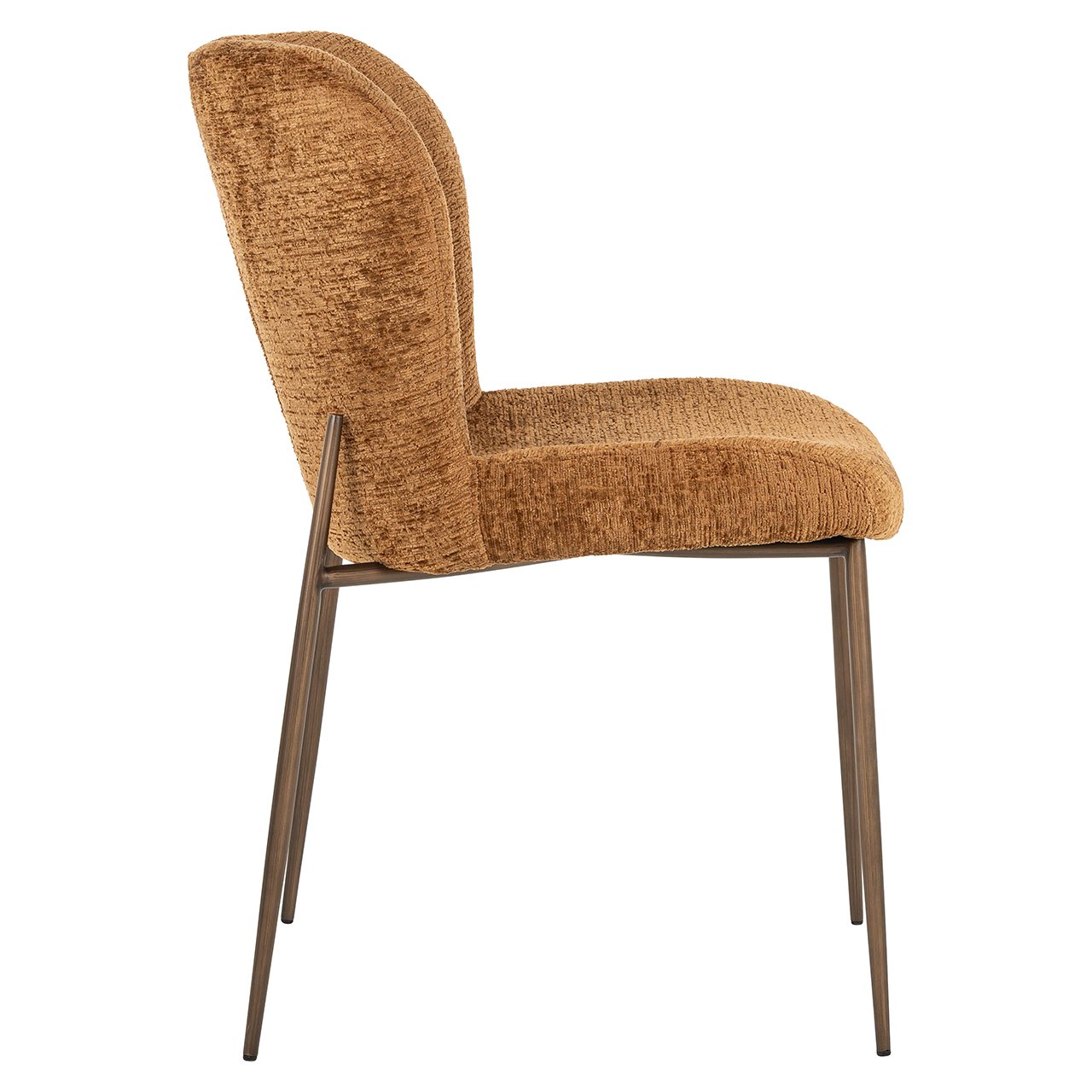 Richmond Interiors 2er Set Esszimmerstuhl Odarby | cognac