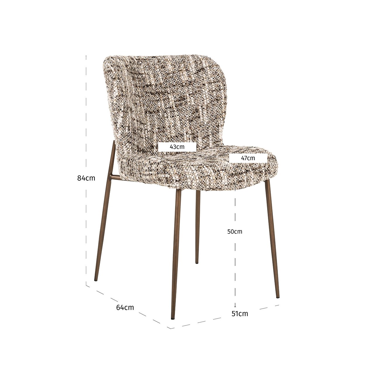 Richmond Interiors 2er Set Esszimmerstuhl Odarby | greige