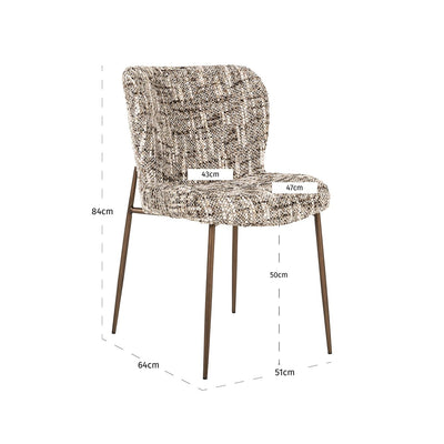 Richmond Interiors 2er Set Esszimmerstuhl Odarby | greige