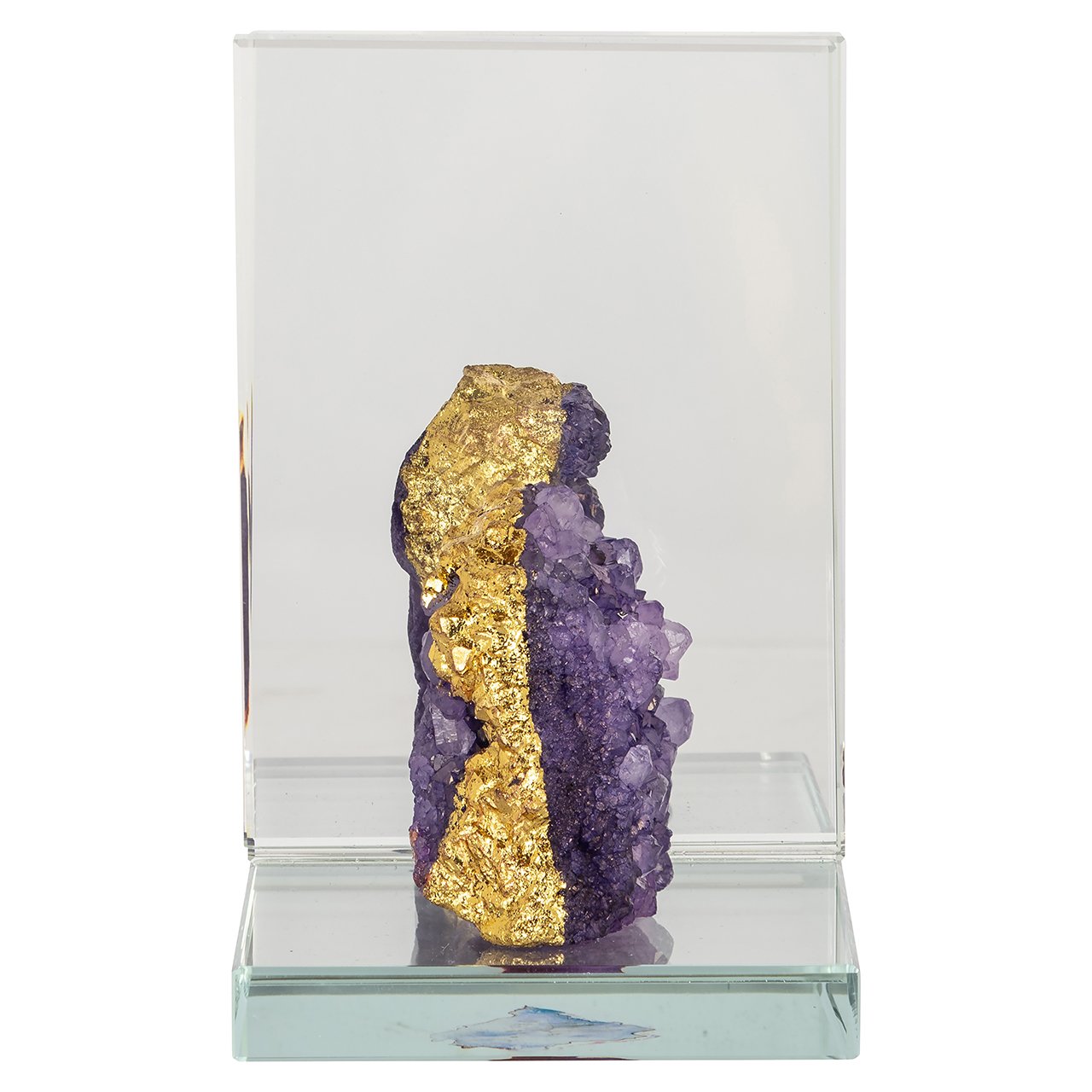 Richmond Interiors 2er Set Kristall-Buchstützen Agate mit echtem Achat