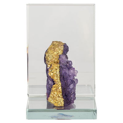 Richmond Interiors 2er Set Kristall-Buchstützen Agate mit echtem Achat