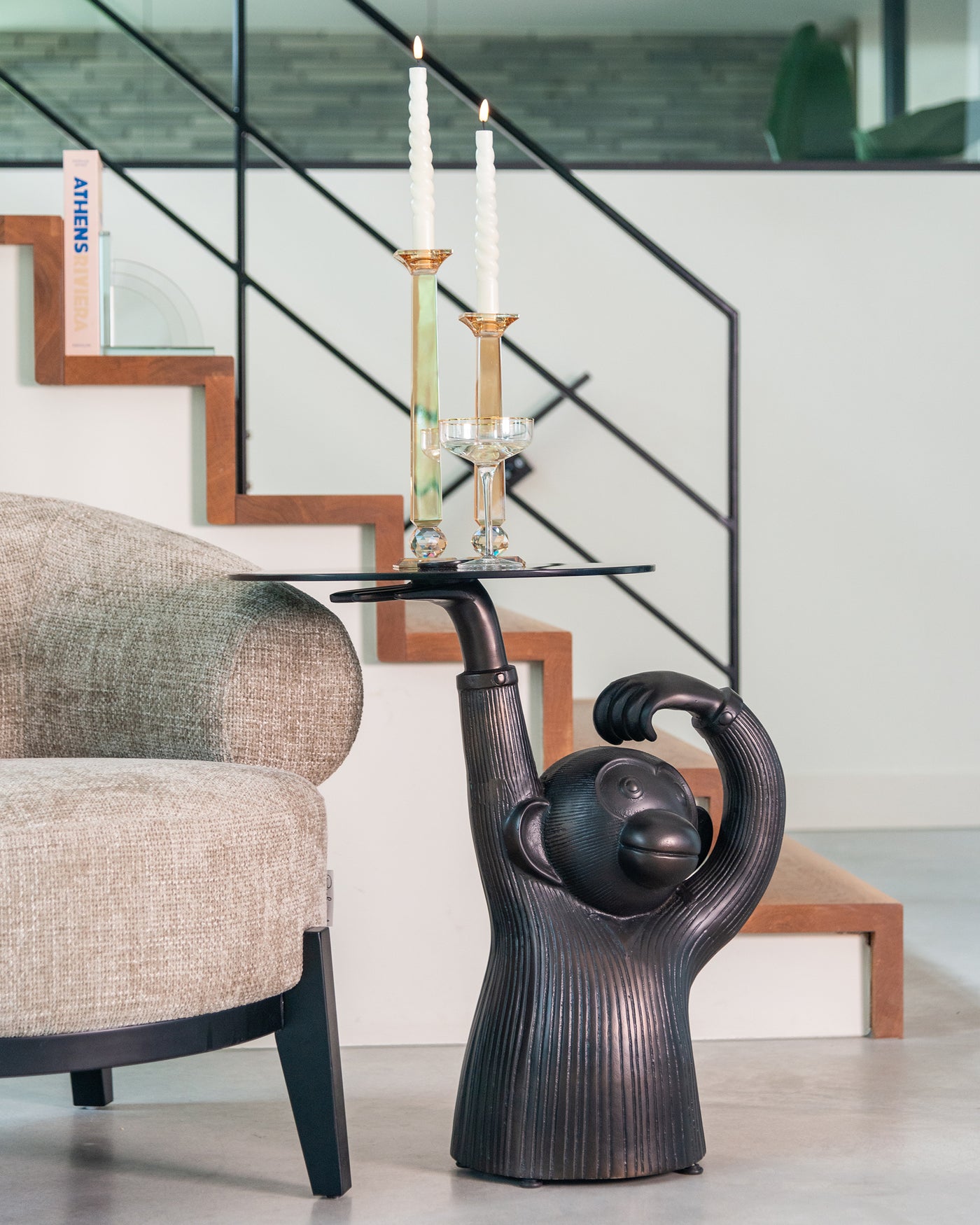 Richmond Interiors 2er Set Kristall-Buchstützen Linnea