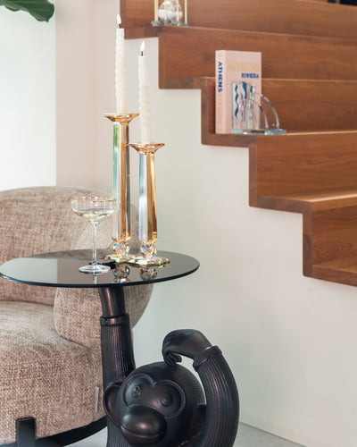 Richmond Interiors 2er Set Kristall-Buchstützen Linnea
