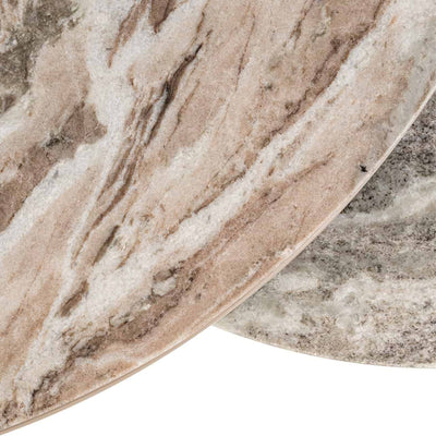 Richmond Interiors 2er Set Marmor-Couchtisch Fairfax