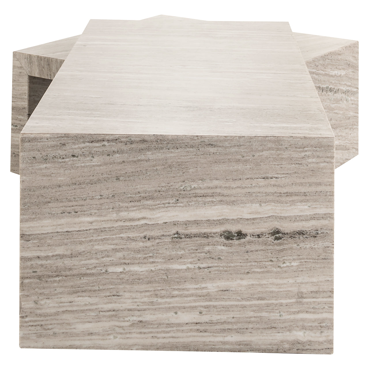 Richmond Interiors 2er Set Marmor-Couchtisch Novaz | Sand