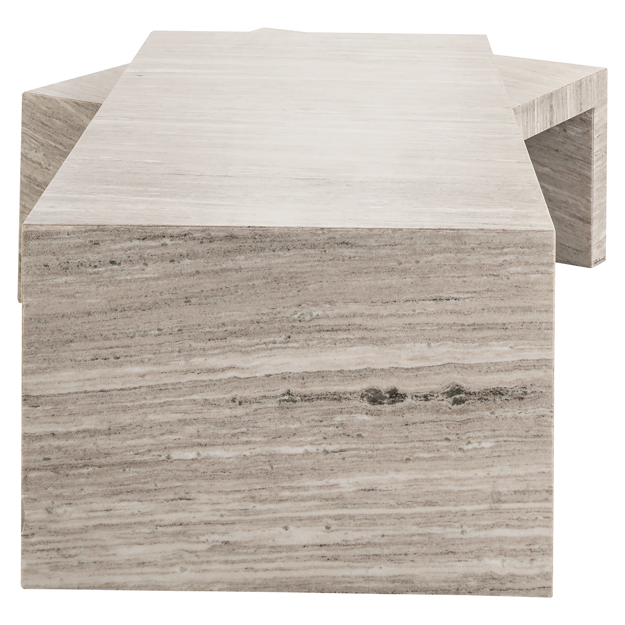 Richmond Interiors 2er Set Marmor-Couchtisch Novaz | Sand