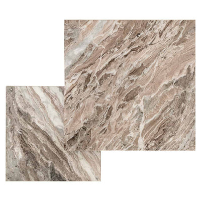 Richmond Interiors 2er Set Marmor-Couchtisch Rashford