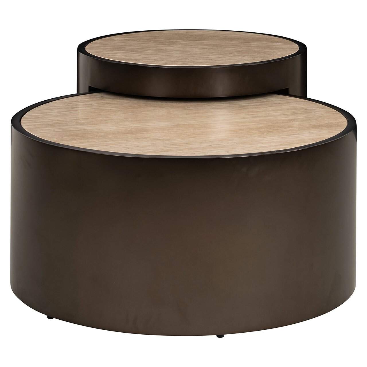 Richmond Interiors 2er Set Runder Couchtisch Ronson