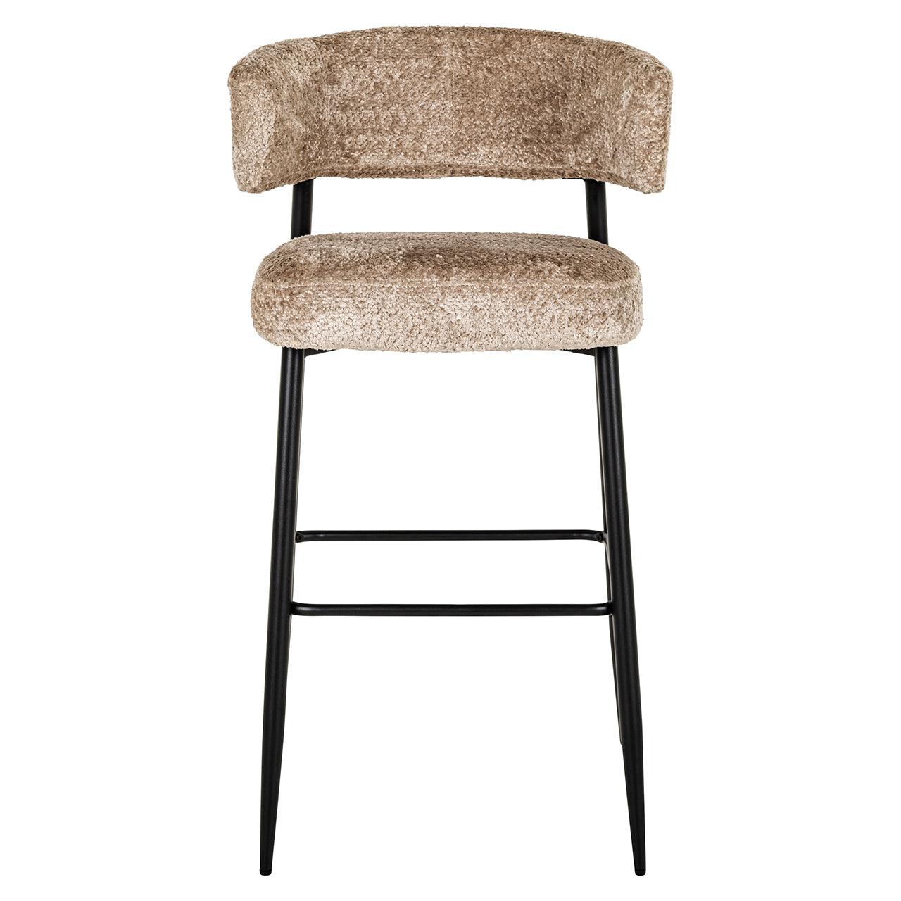 Richmond Interiors 2er Set Teddy-Barhocker Counterstuhl Rochelle | Nature