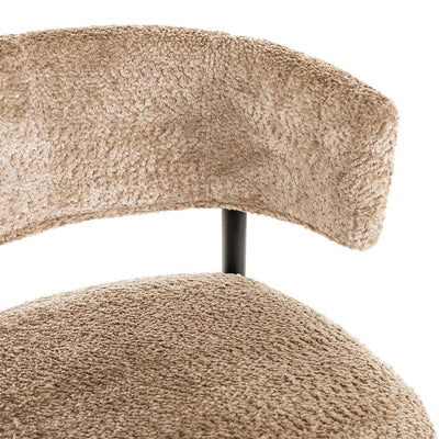 Richmond Interiors 2er Set Teddy-Barhocker Counterstuhl Rochelle | Nature