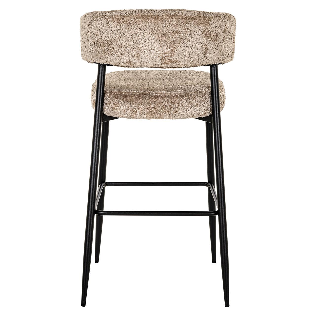 Richmond Interiors 2er Set Teddy-Barhocker Counterstuhl Rochelle | Nature