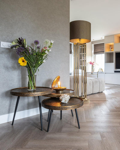 Richmond Interiors 3er Set Couchtisch Luton