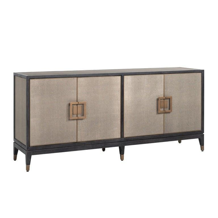 Richmond Interiors 4-türiges Sideboard Bloomville Gold | 193x86 cm