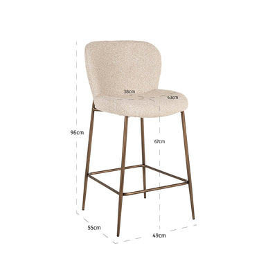 Richmond Interiors Barhocker Counterstuhl Odarby | biscotti
