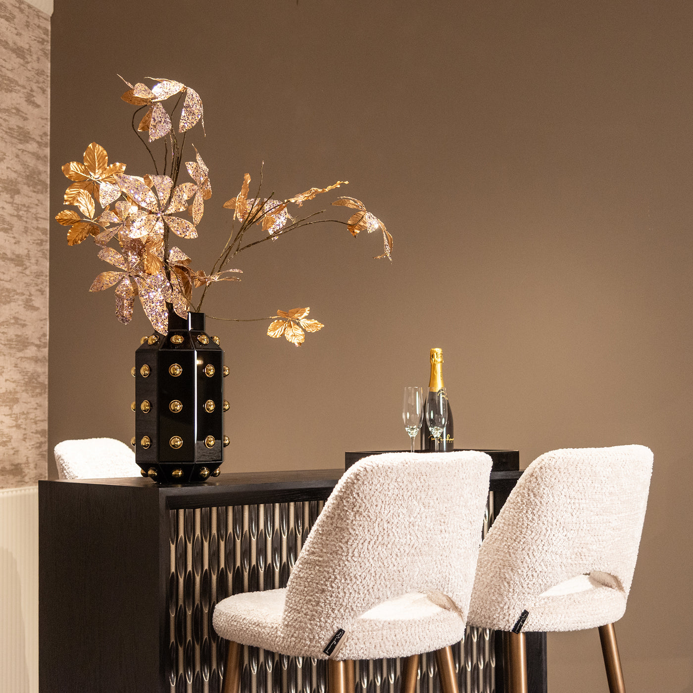 Richmond Interiors Barhocker Delphine | cream
