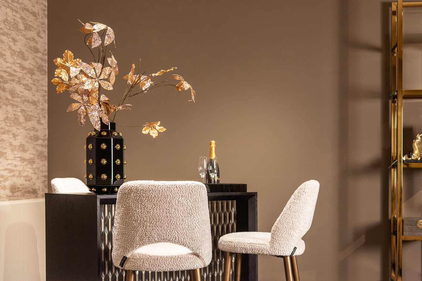 Richmond Interiors Barhocker Delphine | cream