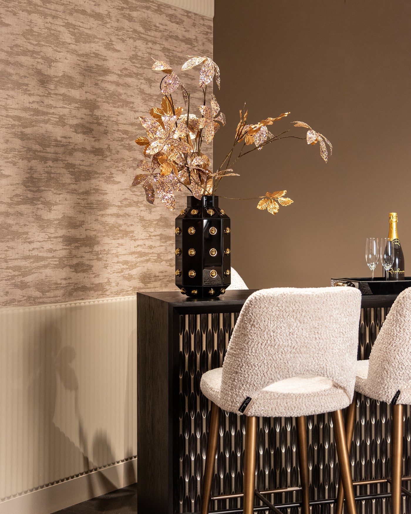Richmond Interiors Barhocker Delphine | cream