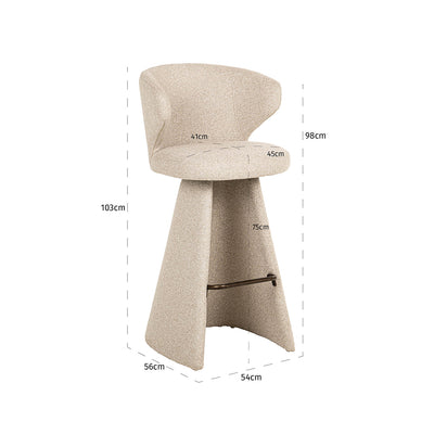 Richmond Interiors Barhocker Gatsbi | cremé
