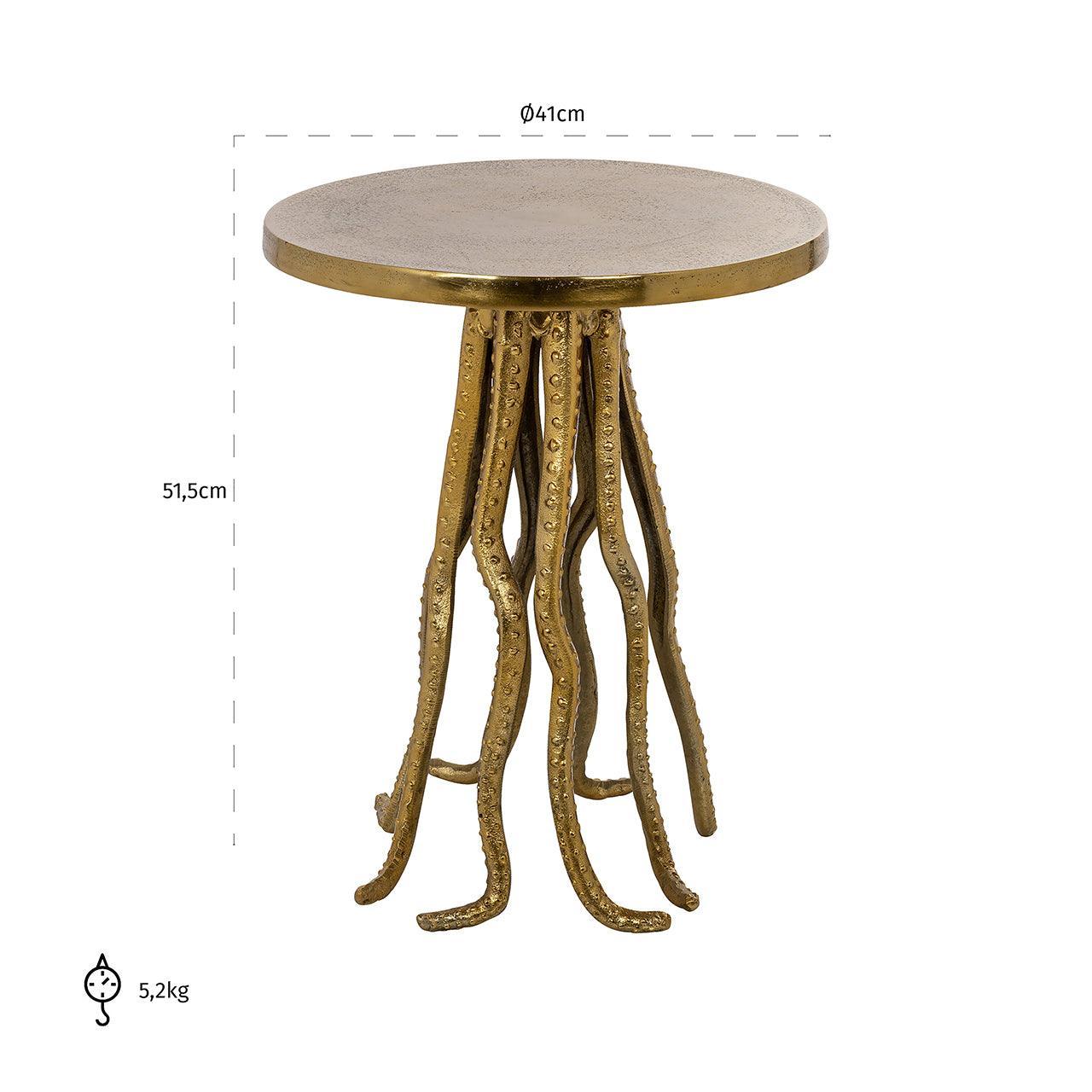 Richmond Interiors Beistelltisch Macey | Gold