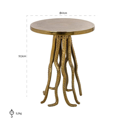 Richmond Interiors Beistelltisch Macey | Gold