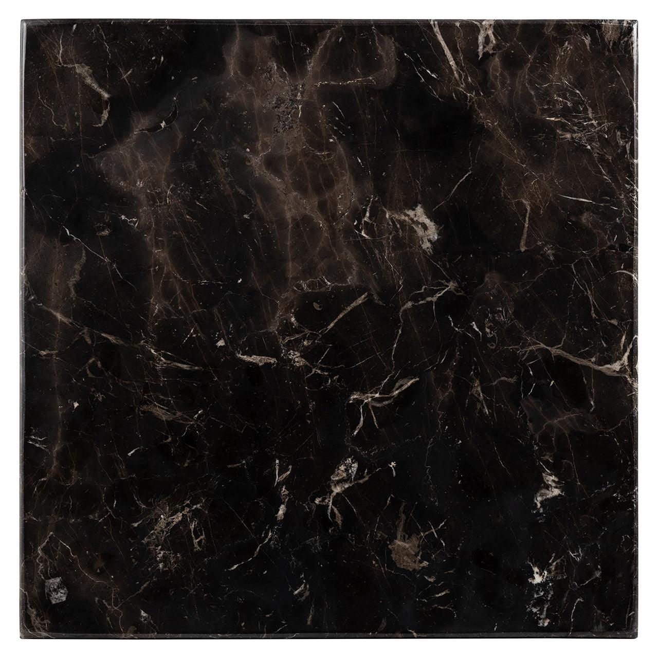 Richmond Interiors Bistrotisch Carlten mit schwarzem Marmor | 65x65 cm
