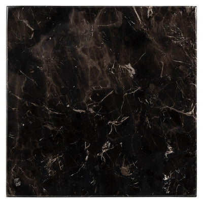 Richmond Interiors Bistrotisch Carlten mit schwarzem Marmor | 65x65 cm
