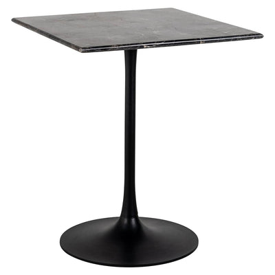 Richmond Interiors Bistrotisch Carlten mit schwarzem Marmor | 65x65 cm