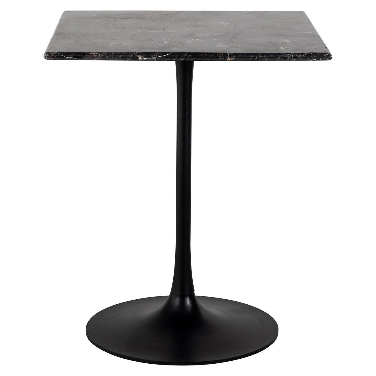 Richmond Interiors Bistrotisch Carlten mit schwarzem Marmor | 65x65 cm