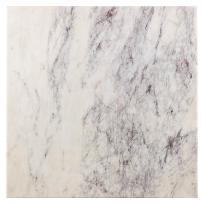 Richmond Interiors Bistrotisch Carlten mit weißem Marmor | 65x65 cm