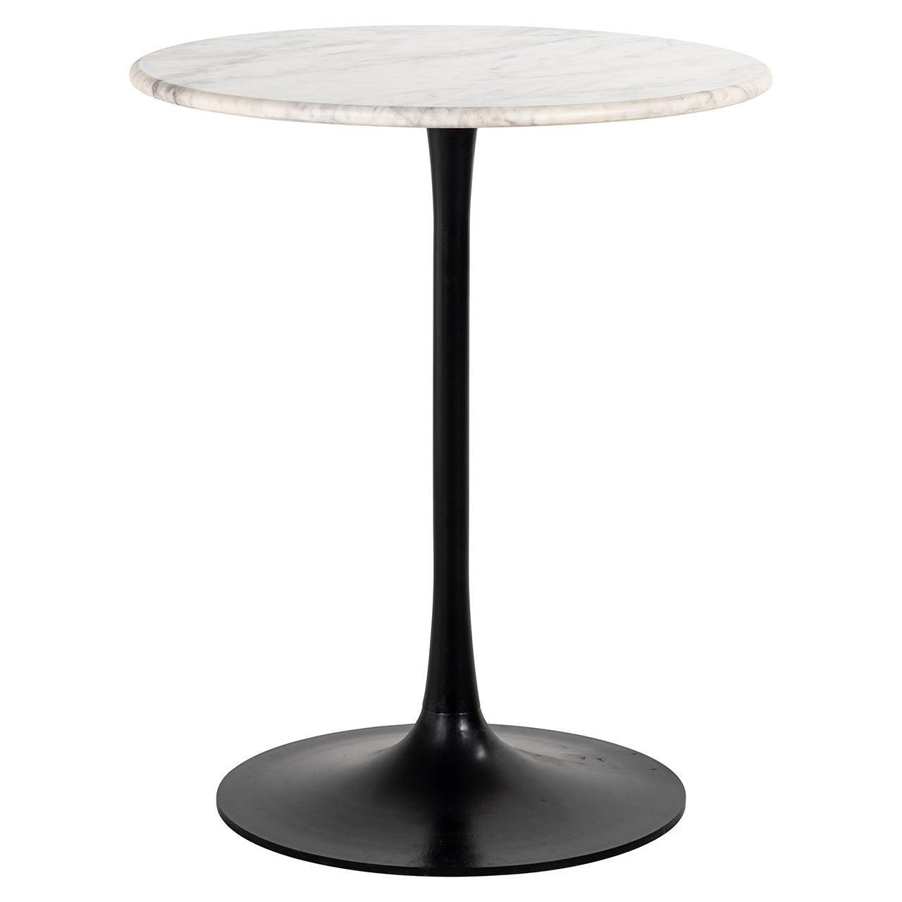 Richmond Interiors Bistrotisch Carlten mit weißem Marmor | ø 65 cm
