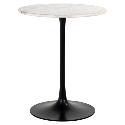 Richmond Interiors Bistrotisch Carlten mit weißem Marmor | ø 65 cm