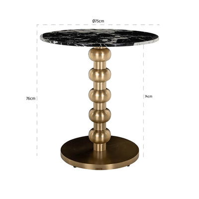 Richmond Interiors Bistrotisch Witlox | ø 75 cm