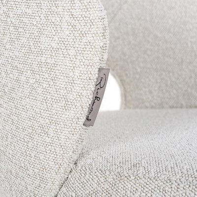 Richmond Interiors Bouclé-Barhocker Counterstuhl Savoy | Weiß