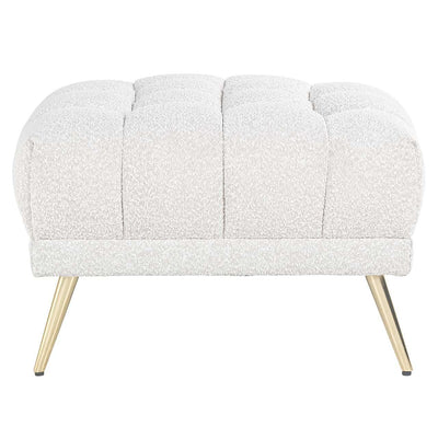 Richmond Interiors Bouclé-Hocker Huxley | Weiß