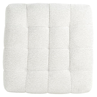 Richmond Interiors Bouclé-Hocker Huxley | Weiß