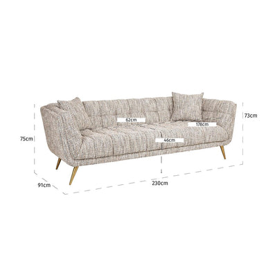 Richmond Interiors Bouclé-Sofa Huxley | nature