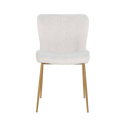 Richmond Interiors Bouclé-Stuhl Odessa | Weiß