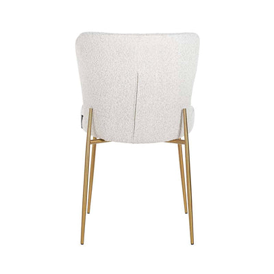 Richmond Interiors Bouclé-Stuhl Odessa | Weiß