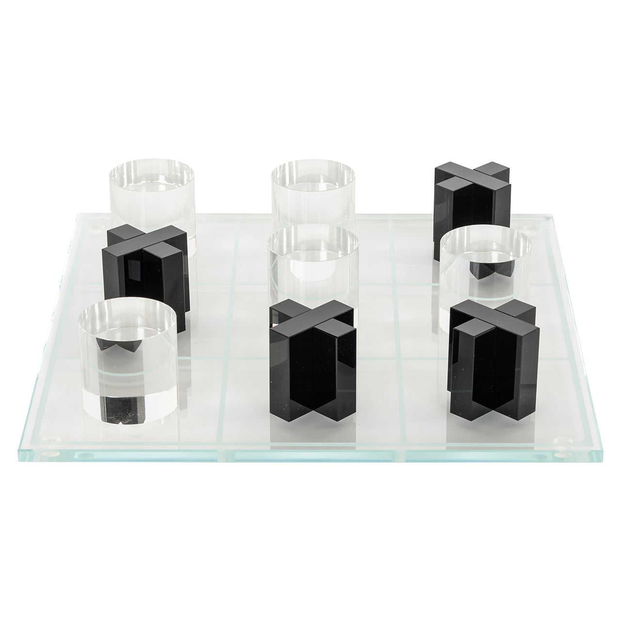 Richmond Interiors Brettspiel Tic Tac Toe aus Glas