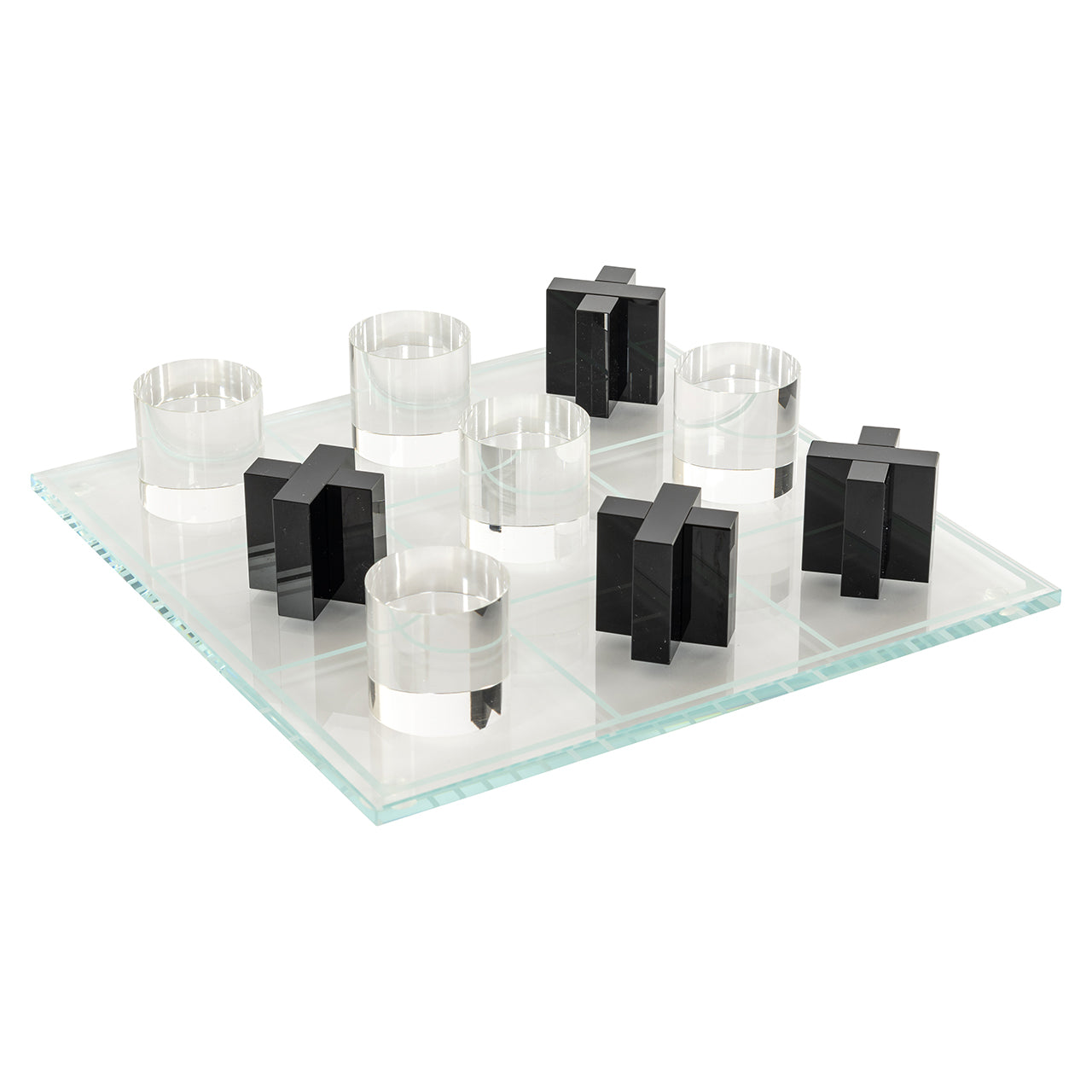 Richmond Interiors Brettspiel Tic Tac Toe aus Glas