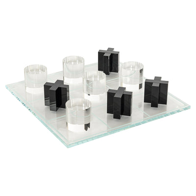 Richmond Interiors Brettspiel Tic Tac Toe aus Glas