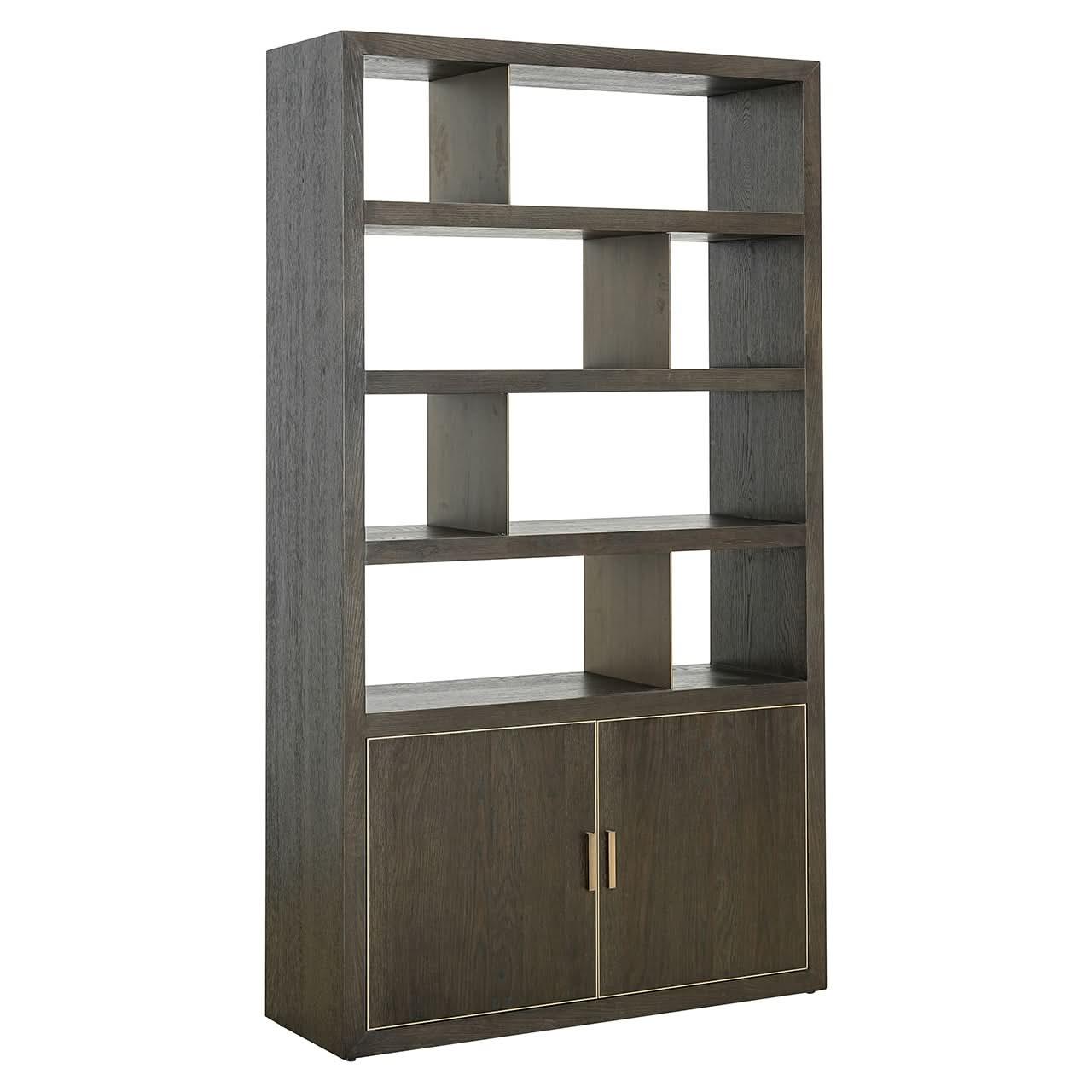 Richmond Interiors Bücherschrank Rivertree 2-türig | Braun